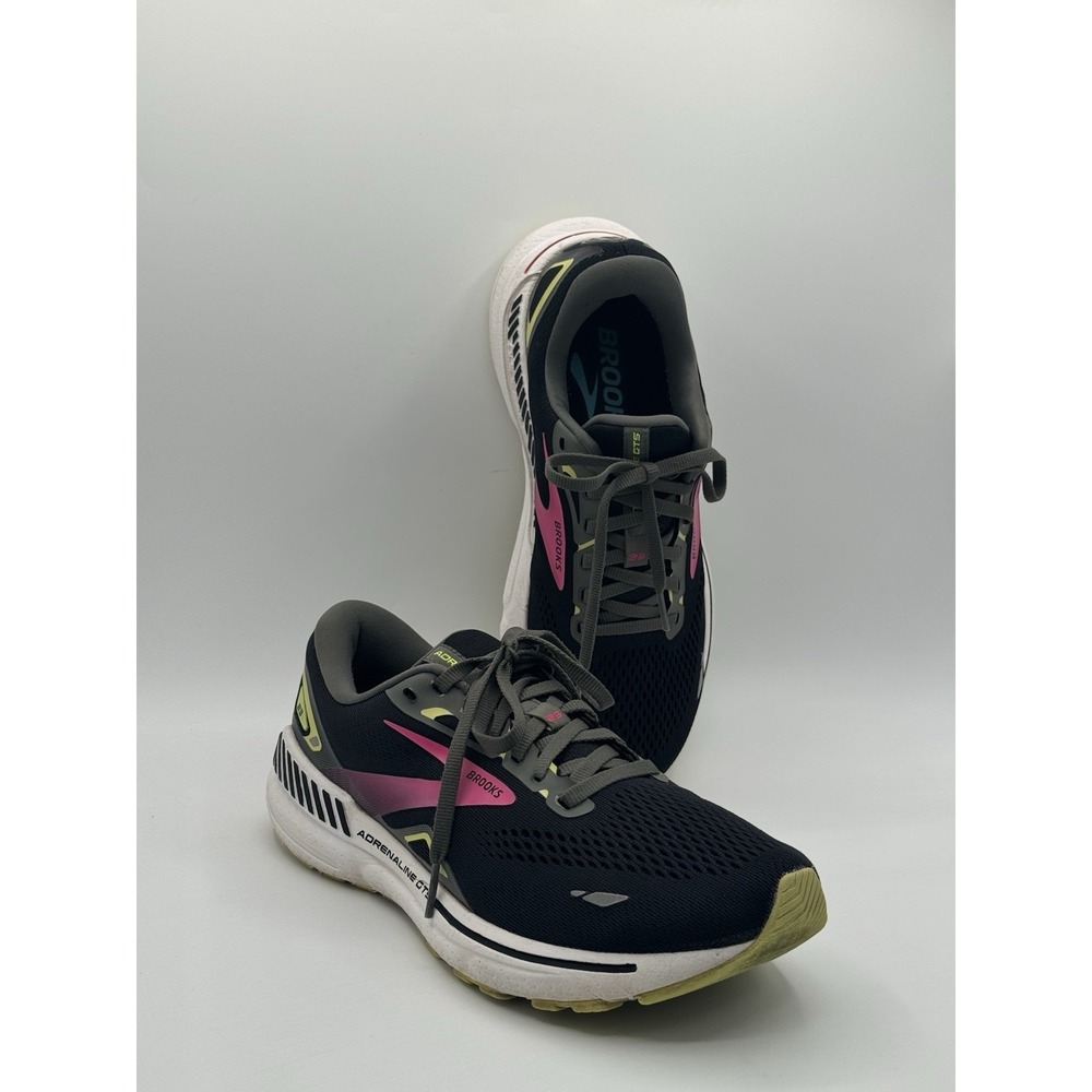 Brooks Womens Adrenaline GTS 23 1203811B037 Black Running Shoes Sneakers Size 10 - Picture 11 of 14